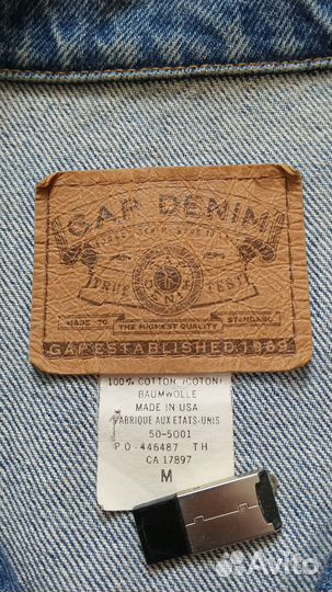 Джинсовая куртка Gap Made in USA 1990s