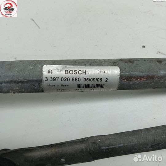 Механизм стеклоочистителя переднего (трапеция дворников) б/у Ford Mondeo III (2000-2007) 1S7117508AD