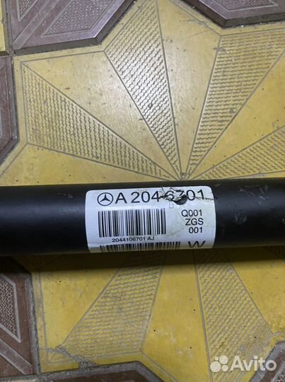 Карданный вал mercedes w204 w212 w221 w218