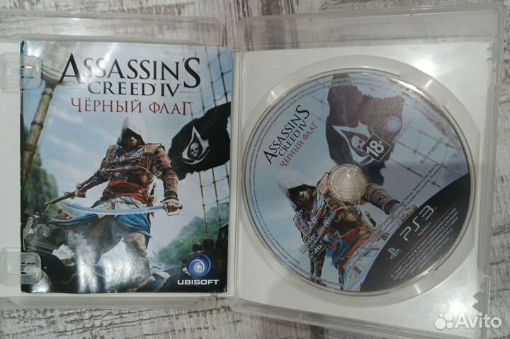 Диск Assassins Creed IV Чëрный Флаг на PS3