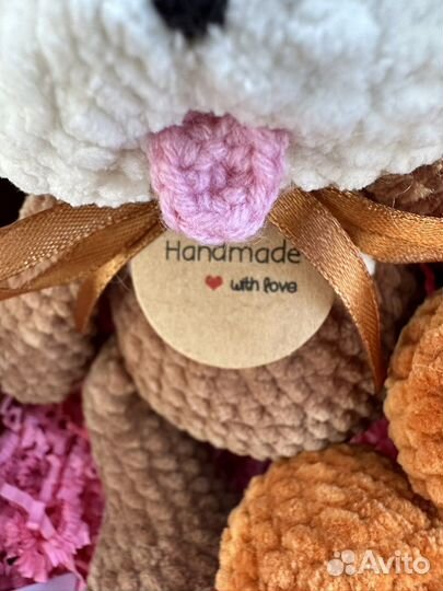 Чебурашка в подарочной упаковке. Ручная работа