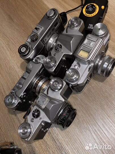 Агат 18к, Фэд2, Киев 3А, Зенит Е 2шт, вспышки