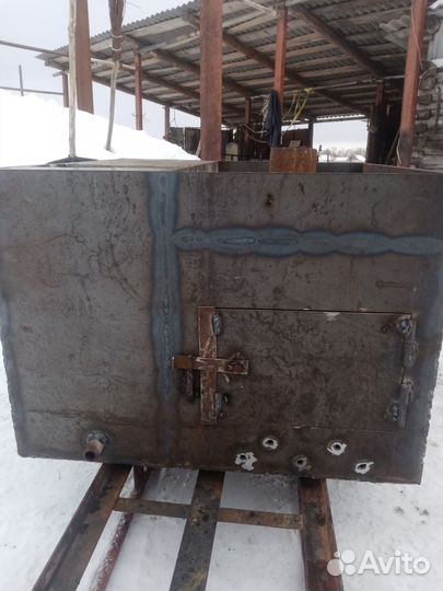 Печь для бани с баком