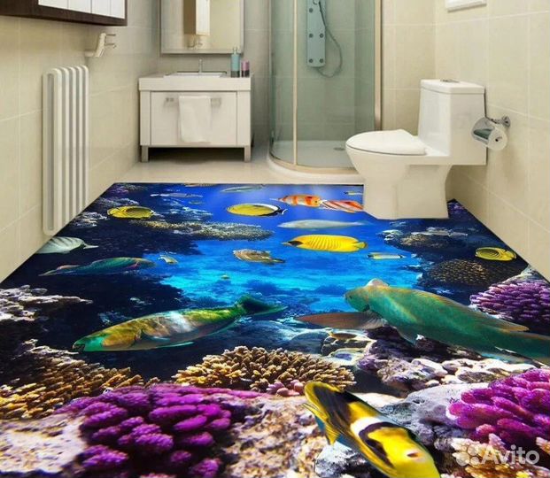 Наливные 3D полы с рисунком
