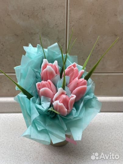 Букет тюльпанов ручной работы