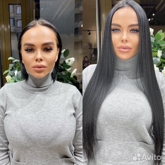 Наращивание волос модель