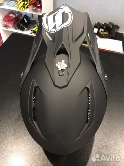 Шлем кроссовый just1 J38 Solid (черный/матовый)