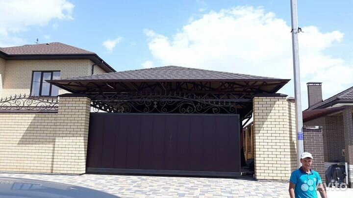 Навес мягкая кровля