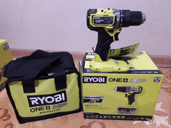Ryobi.Бесщеточная ударная дрель-тушка