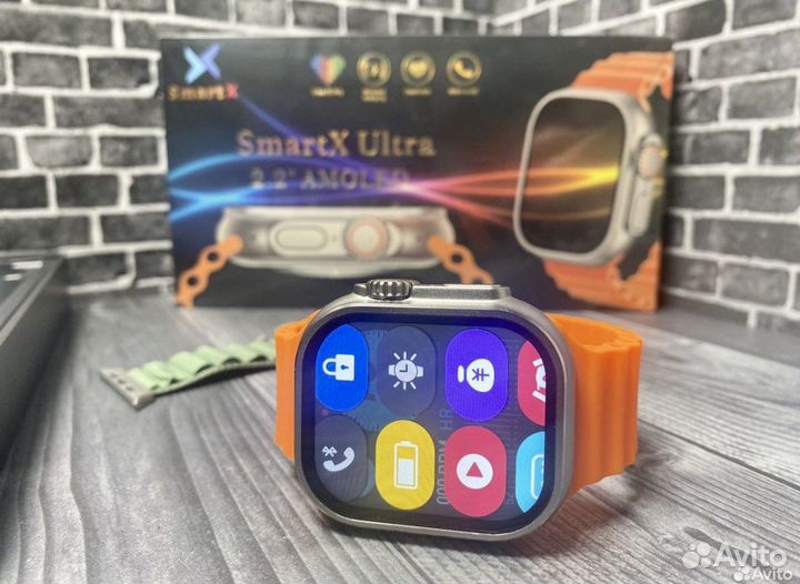 Apple watch 9 Ultra Amoled экран смарт часы