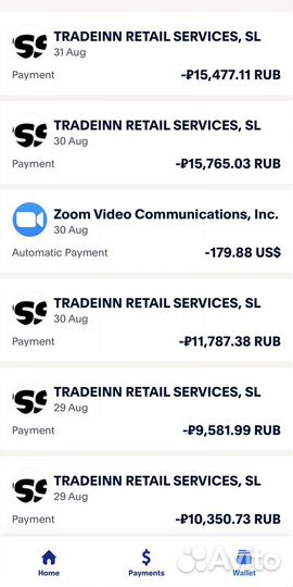 Оплата tradeinn (6 процентов)