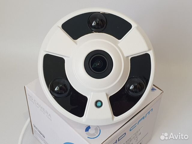 Камера IP 5 Мп PoE со звуком панорамная