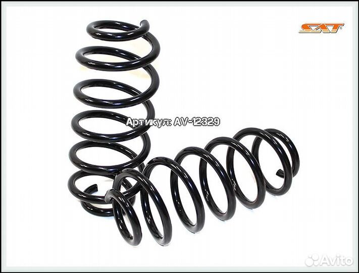 Комплект пружин 2шт задние toyota corolla auris ru