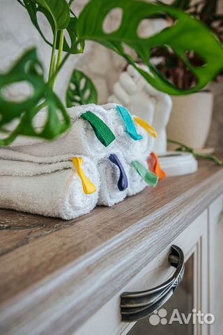 Полотенце махровое, белое, салфетка 30х30