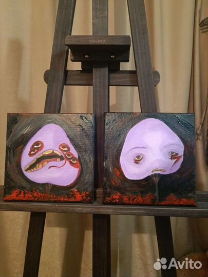 Хорор картины акрил на холсте