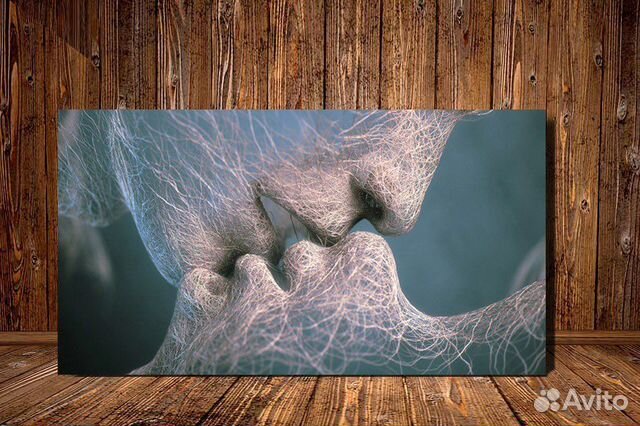 Современная картина Поцелуй