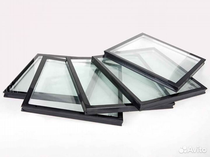 Ремонт окон, стеклопакет шумозащитный RAL7284