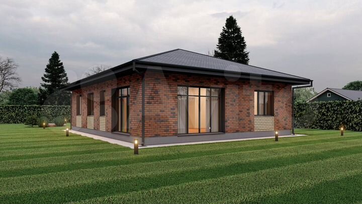 Коттедж 125 м² на участке 8 сот.