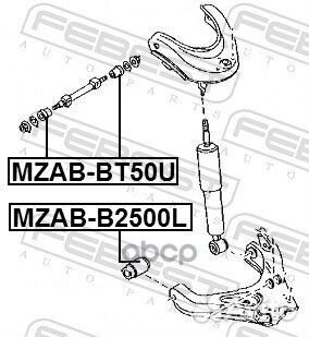 Сайлентблок mzabbt50U Febest