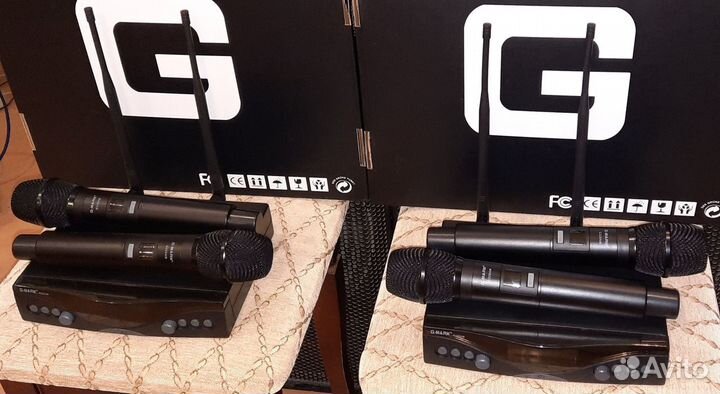 Микрофоны C-Mark 4шт вокальные радио Pro Dual New