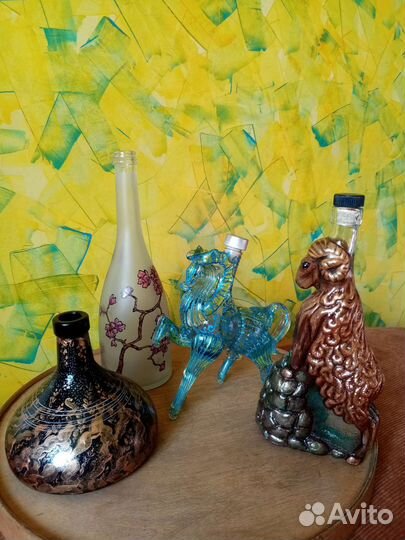 Вазы, бутылки ручная роспись