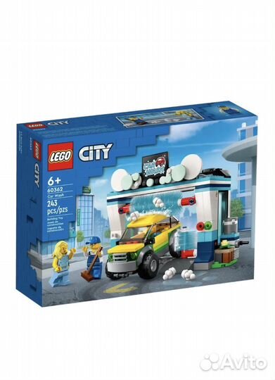 Конструктор lego City Автомойка, 243 детали