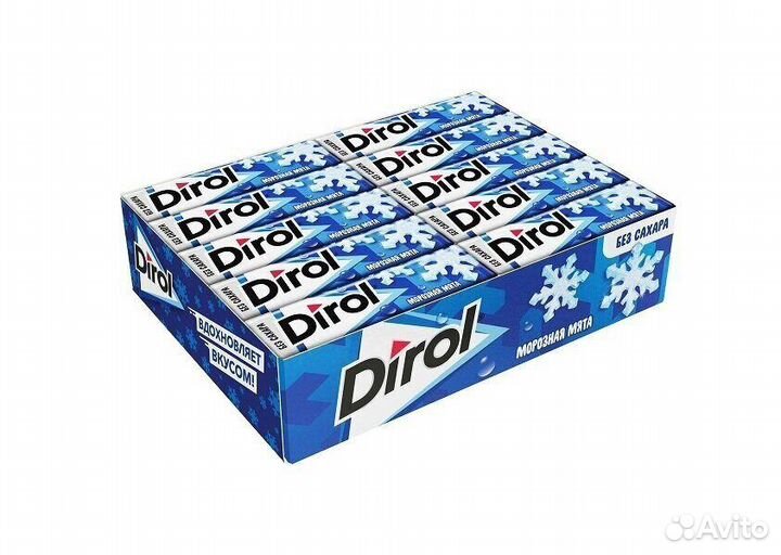Dirol морозная мята без сахара 13,6г