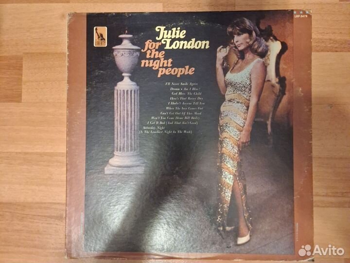 Julie London. For the night people. LP