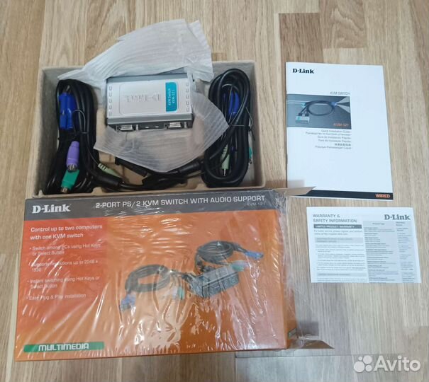 KVM переключатель D-Link KVM-121 новый