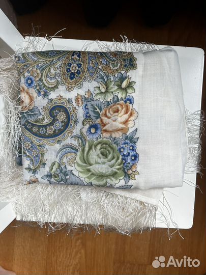 Павлопосадский платок шерсть новый