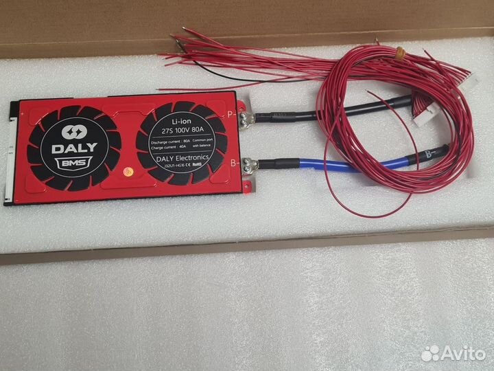 Плата контроля BMS Li-ion 27S 100V 80A