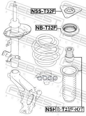 Подшипник опоры переднего амортизатора NB-T32F