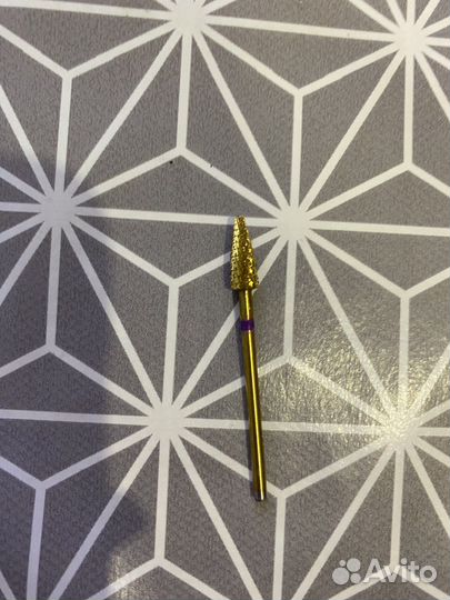 Фрезы для левшей маникюрные с фиолетовой насечкой