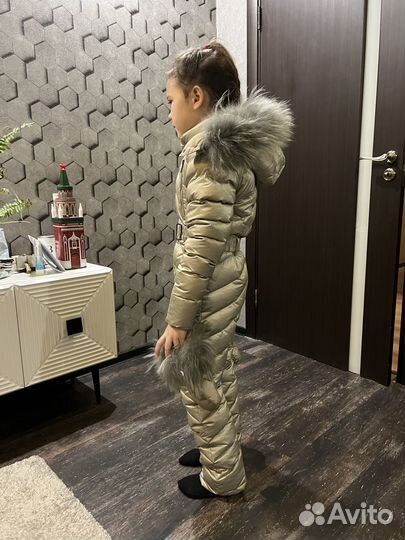 Комбинезон зимний для девочки 128 размер