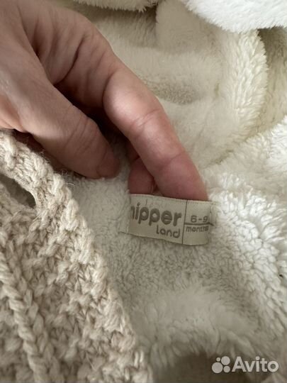 Вязаный Комбинезон теплый