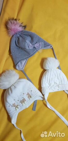 Шапки с натуральными бубонами