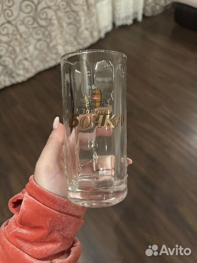 Бокалы для пива золотая бочка 0,3