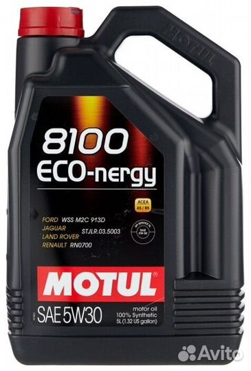 Масло синтетическое Motul 8100 Eco Nergy 5W30 4л