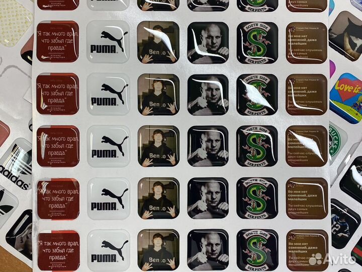 3d Наклейки на телефон с вашим логотипом