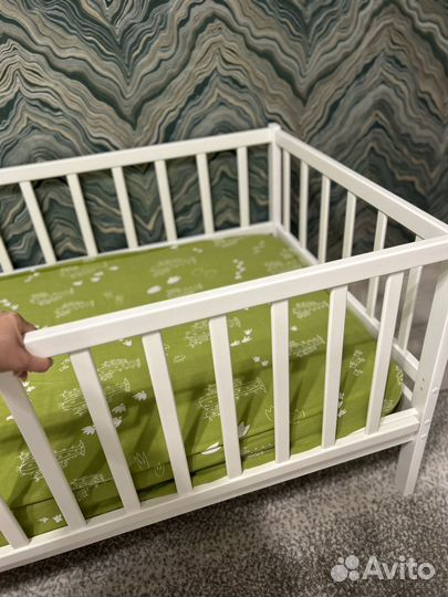 Детская кровать 160х80 из массива березы