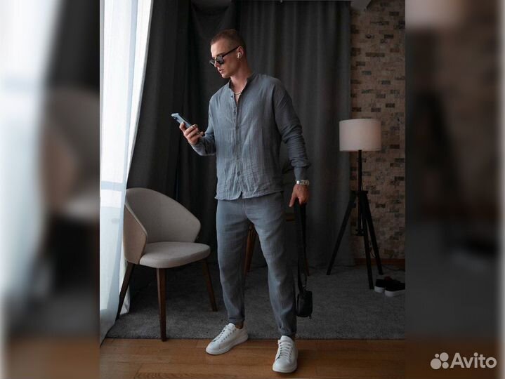 Мужской костюм летний брючный двойка