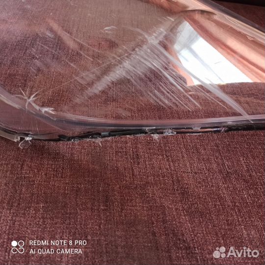 Стекло на фару kia rio 4 битая