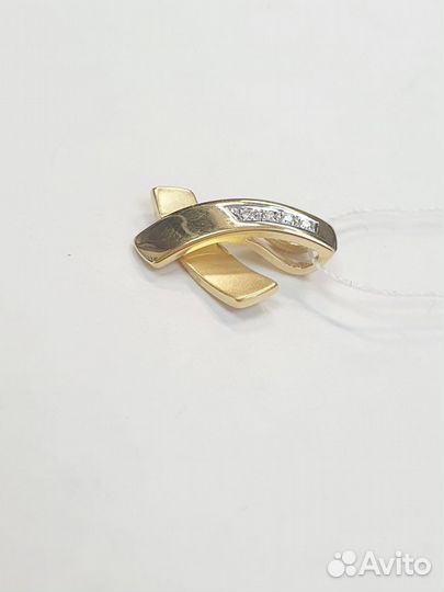 Золотая подвеска с бриллиантами (33750)