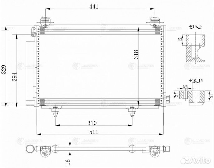 Радиатор кондиц