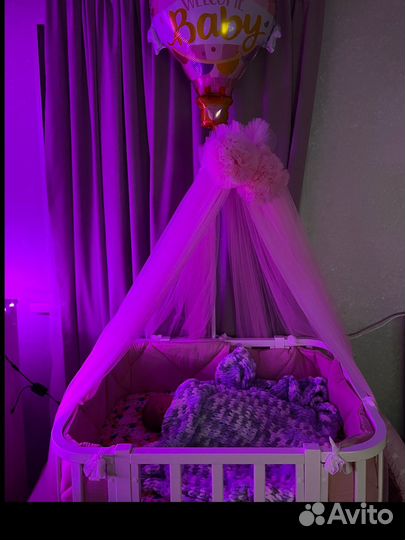 Держатель для балдахина с балдахином