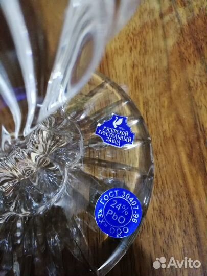 Хрустальный подсвечник канделябр