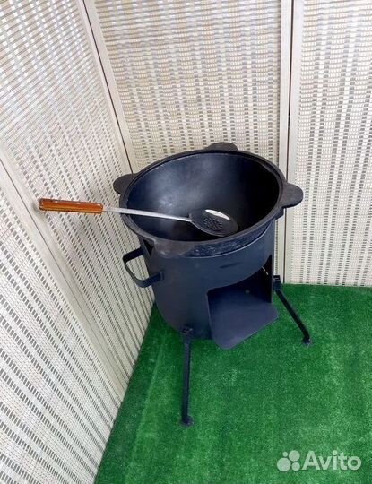 Казан с печкой 10 литров