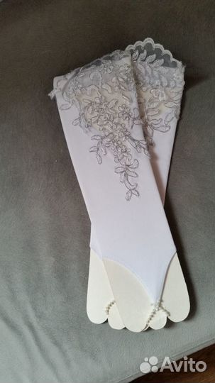 Свадебные перчатки новые