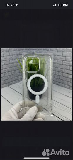 Прозрачный чехол на iPhone 13 magsafe
