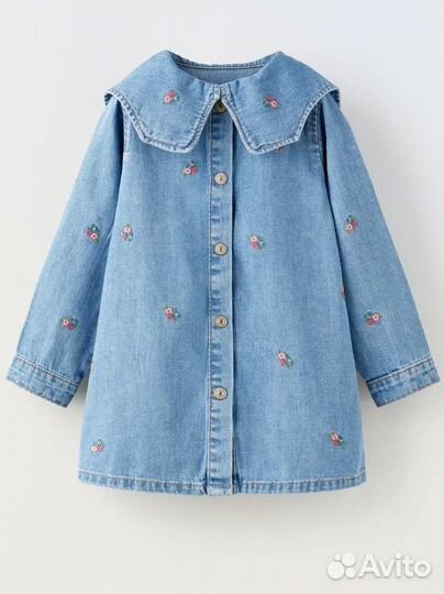 Платье джинсовое Zara 104 110 122
